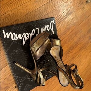Sam Edelman Metallic Gold Heels